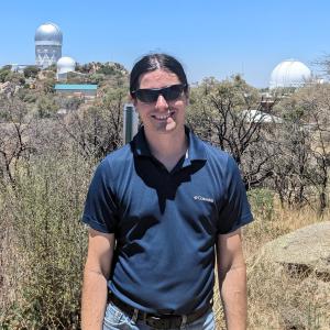 Carver Bierson at Kitt Peak Observatory Carver Bierson at Kitt Peak Observatory